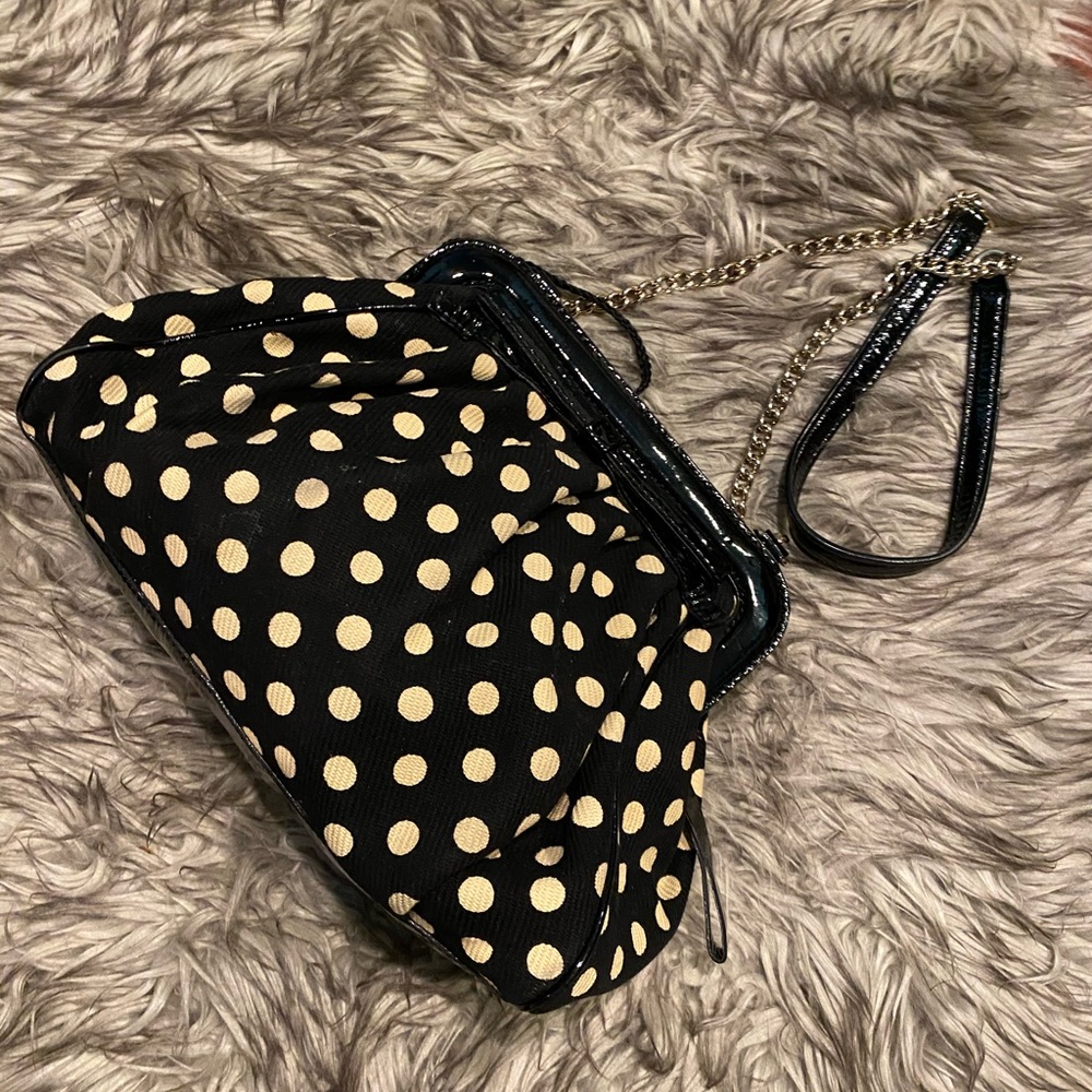 Kate spade polka dot puff cloth handbag
